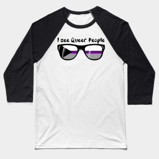 Demisexual Sunglasses - Queer People Baseball T-Shirt